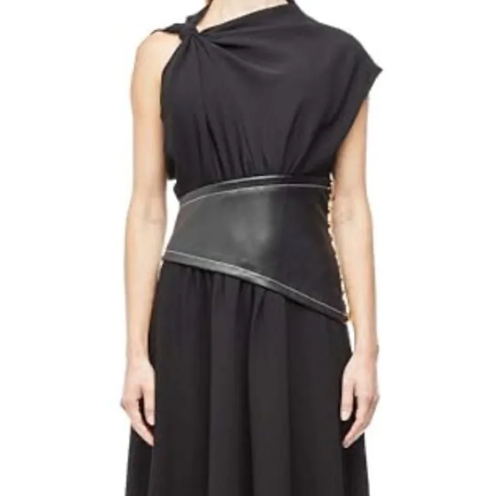 PROENZA SCHOULER CREPE ASYMMETRICAL DRESS SIZE 8 NEW - Picture 7 of 13
